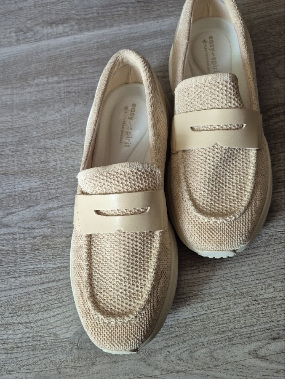 Knit Slip-On Loafers in Cream by easy spirit - Picture 8 of 8